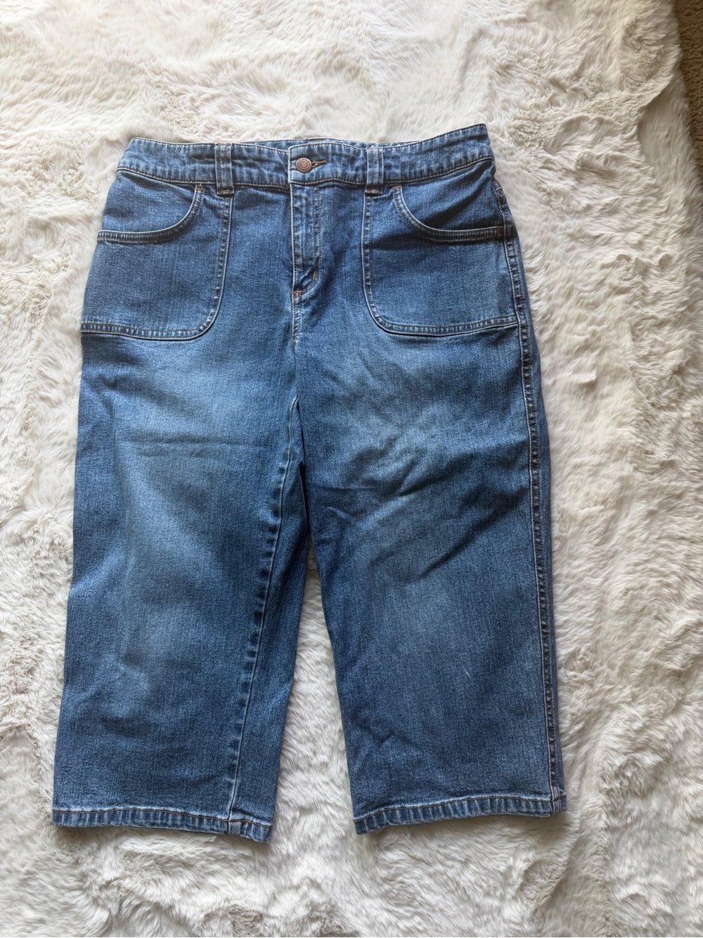 Sonoma Relaxed Blue Denim Knee-Length Women's Shorts
